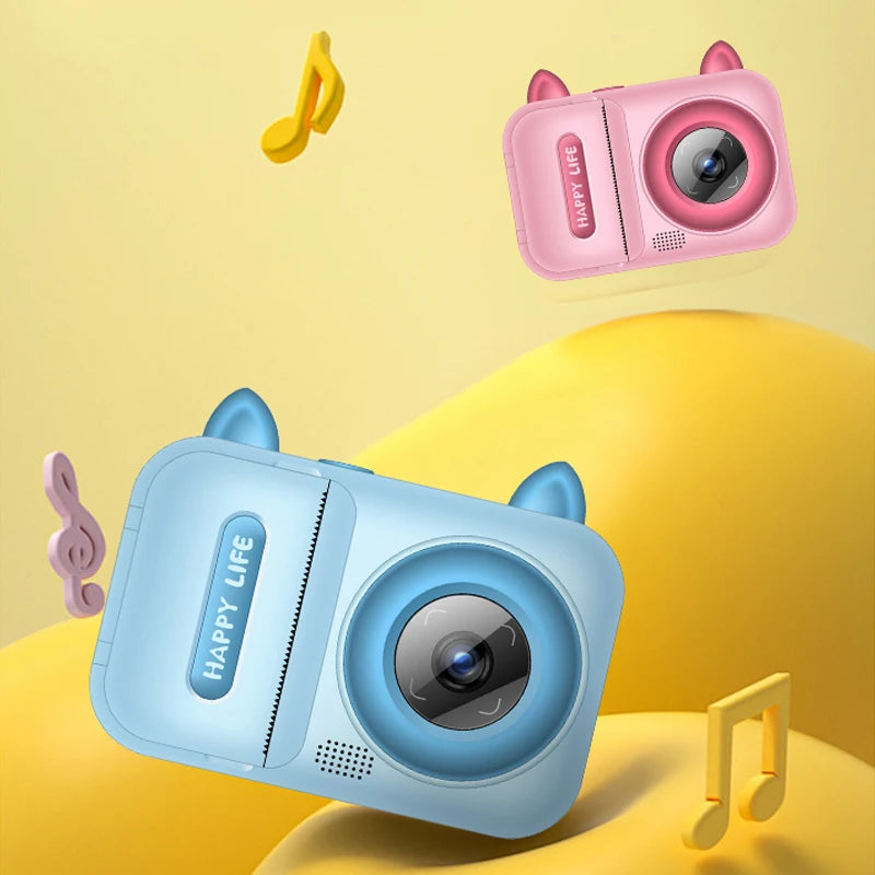 Kids Instant Print Digital Camera – 1080P HD Thermal Printer | 4 Colors | Ages 3+