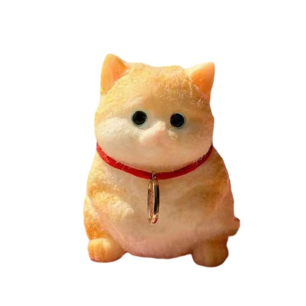 Simulated Fat Cat Stress Relief Pinch Toy Handmade Mini Cute Animal Desktop Ornaments Slow Rebound Squeeze Relaxation Toy