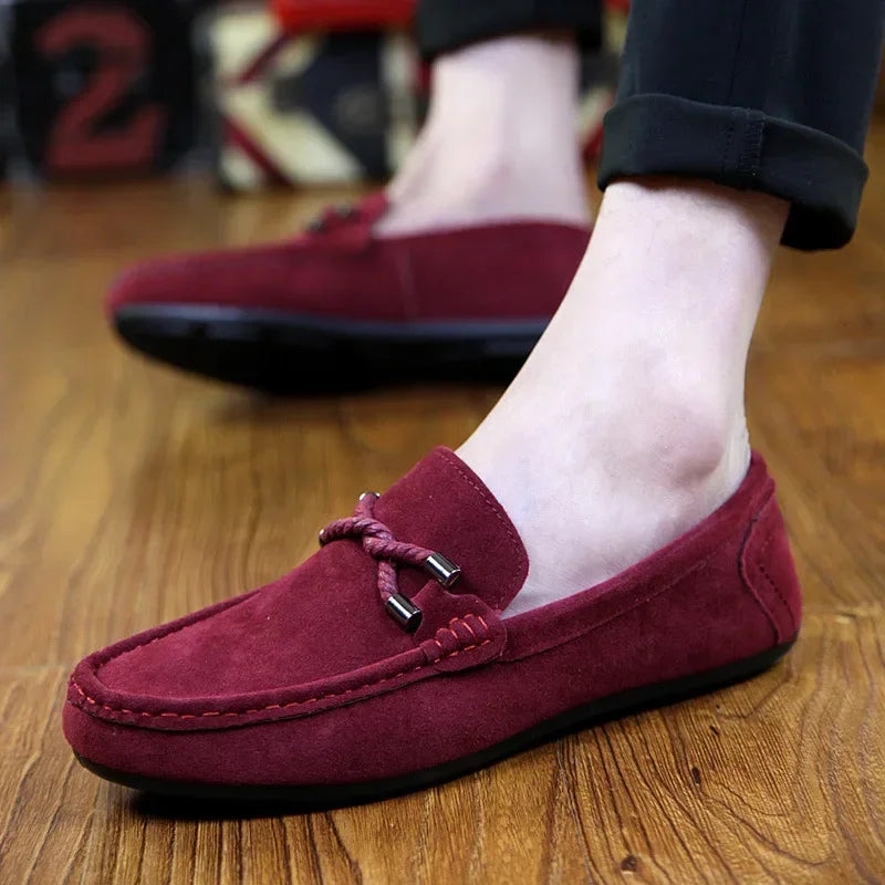 Customizable Men Casual Shoes Fashion Men Shoes Genuine Leather Men Loafers MNX001110