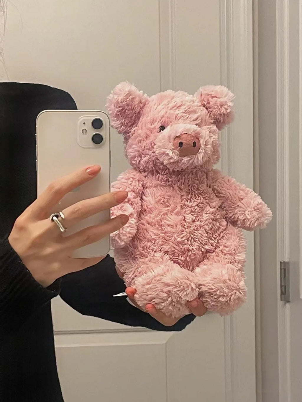JC Pink Pig Plush Toy | Kawaii Soft Animal Soothing Doll — Home Decor & Gift