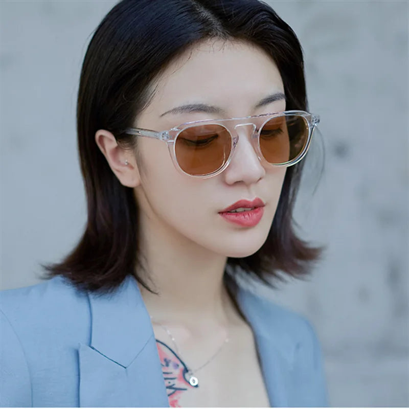 Sunglasses Men Square Sun Glasses For Men Retro Sunglasses Men/Women Brand Designer