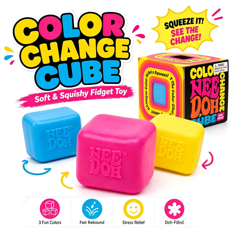 Color-Change Squishy Cube