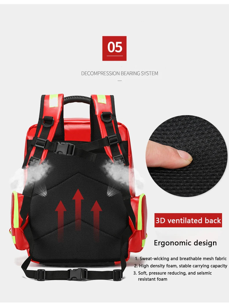 Emergency Rescue First Aid Kits Large Capacity Sorted Storage Backpacks Outdoor Camping Survival Kits Medical Kits