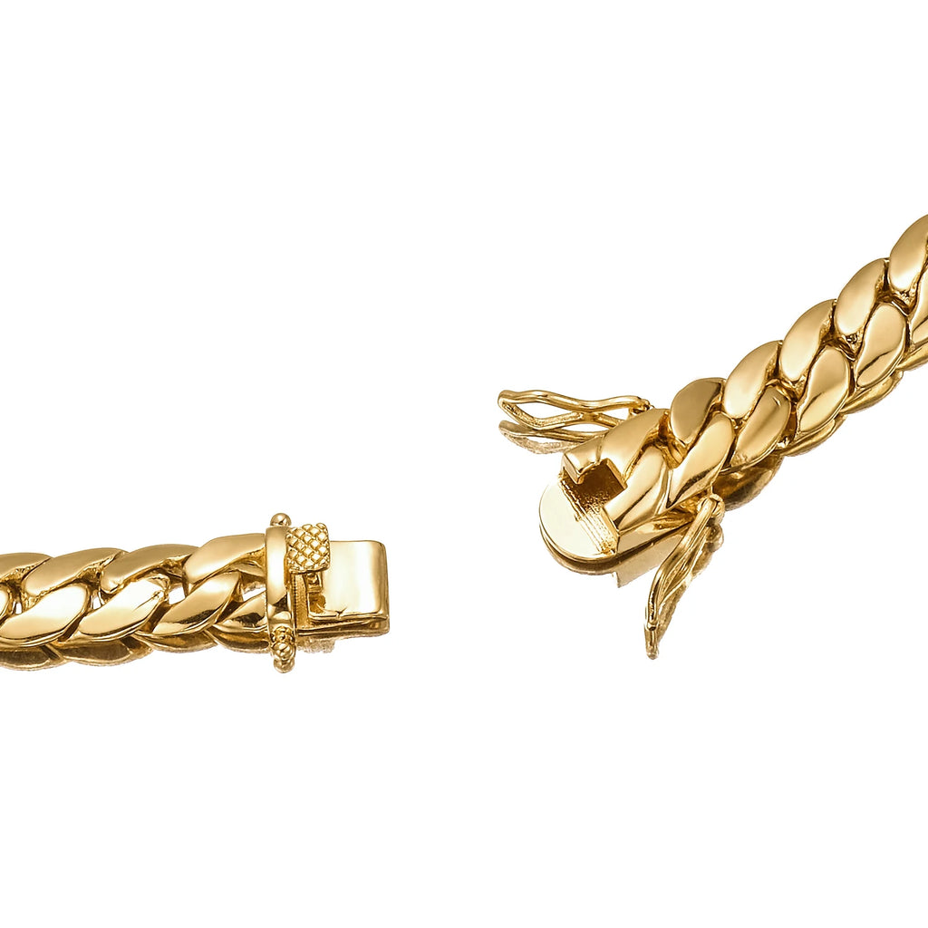 Cuban Link Chain Necklace For Men, Trendy Whip Chain Necklace