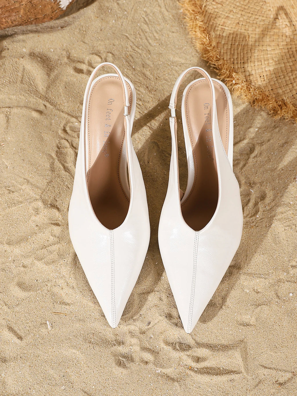 Women's Pointed Toe Slingback High Heel Sandals