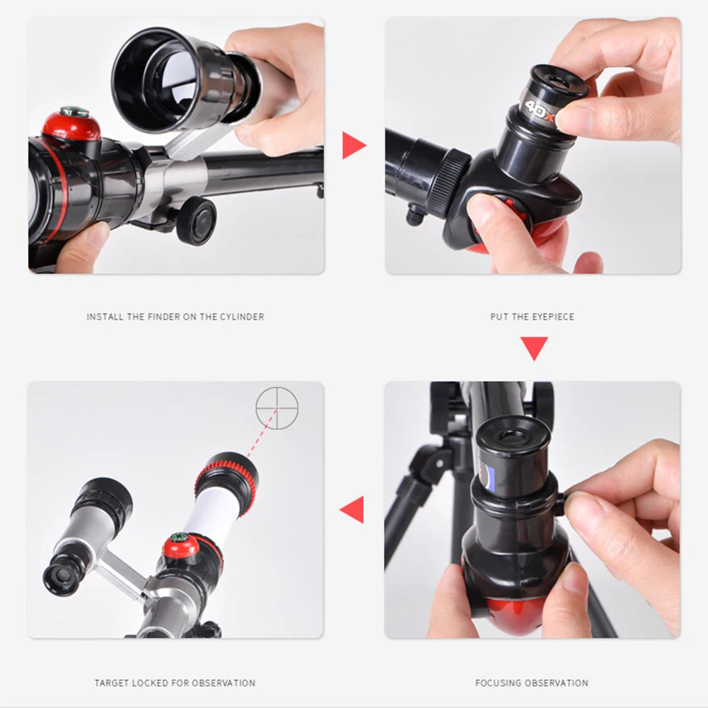 Professional HD Astronomical Telescope | Portable Monocular | Moon & Planet Observation | 3 Colors