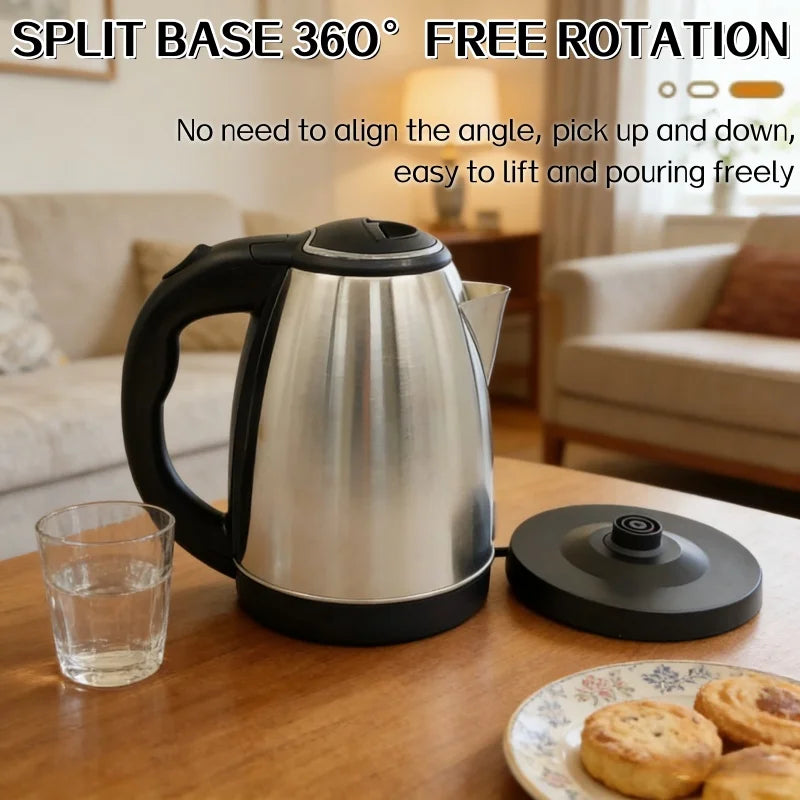 Home Appliance Smart Electric Kettle Stainless Steel Portable Kettle Safe And Fast Heating Electric Pot For Hotel Trip kitchen