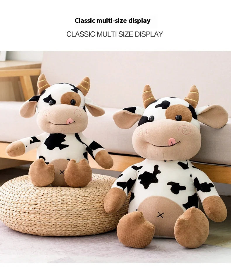 Cute Cow Plush Stuffed Animal Doll — 30cm