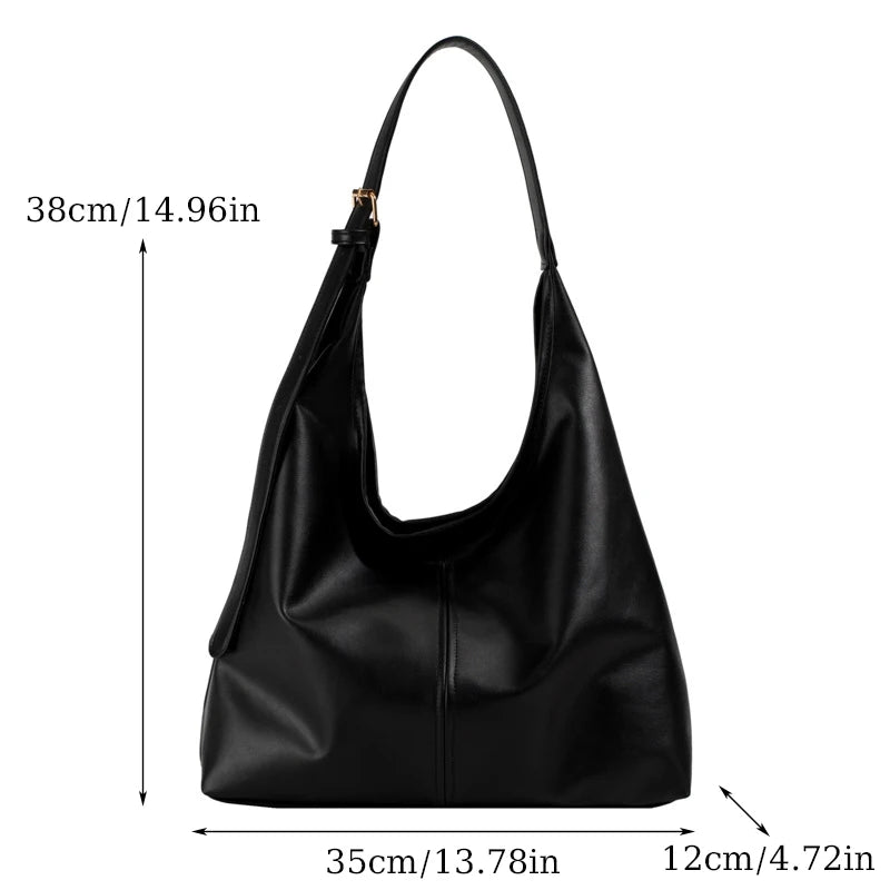 Women's Structured PU Tote Bag
