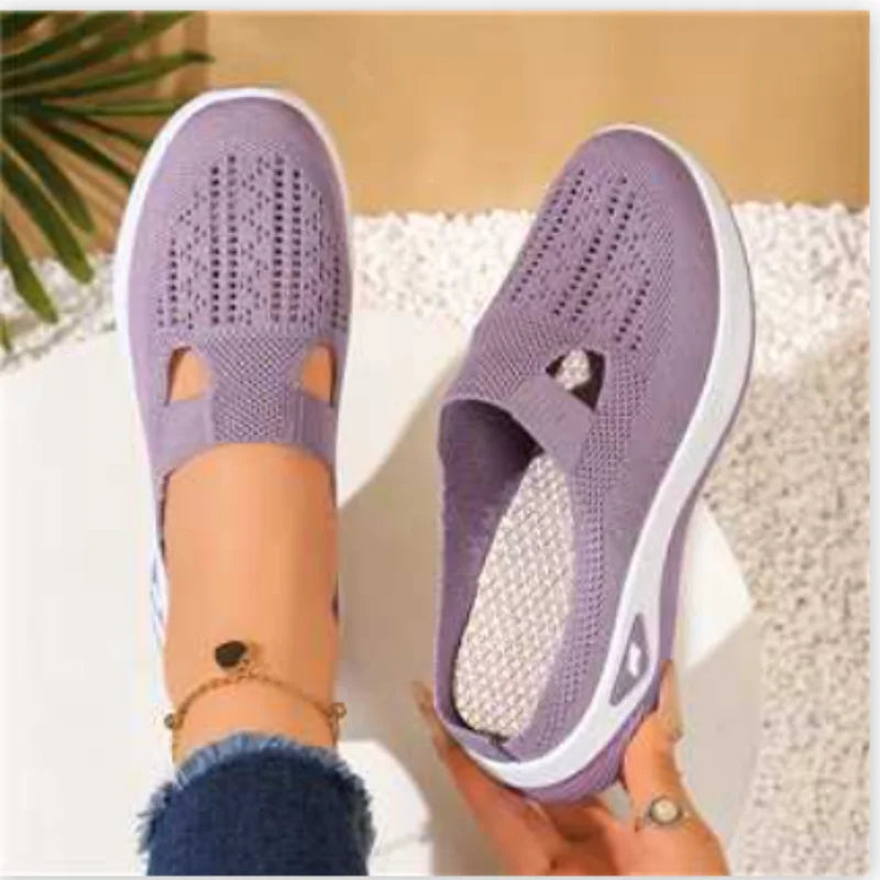 Women's Hollow Slip-On Mule Flats