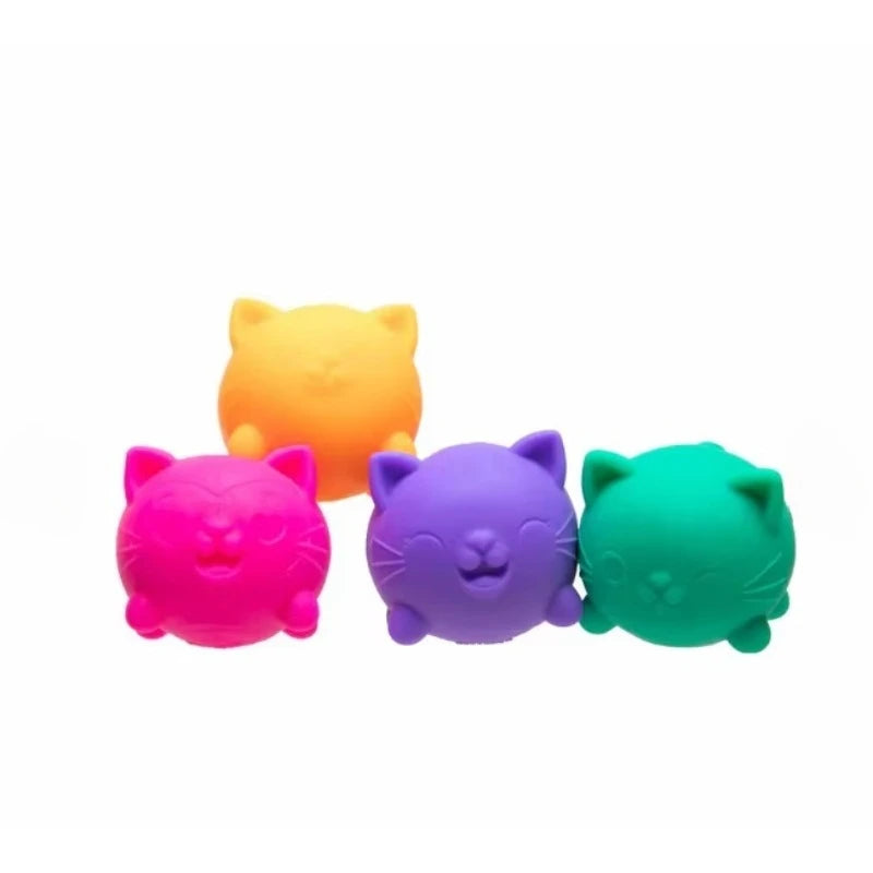 Hot NeeDoh Teenie Cool Cats 3 Pack Adorable Mini Cat Fidget Toys Soft Squishy Stress Relief Sensory Squeeze Toys