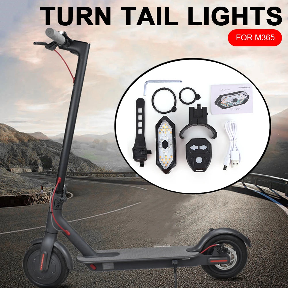 Scooter Turn Signal Safety Light – Wireless Remote LED Warning Lamp