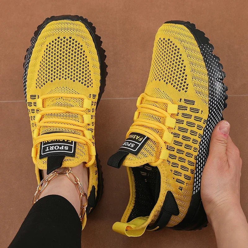 Women's Sports Shoes Summer Fashion Breathable Mesh Trendy Shoes Multifunctional Lightweight Running Sneakers Zapatos De Mujer