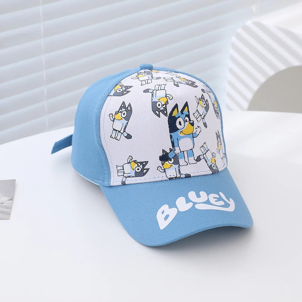 Bluey Kids Cap with Adjustable Velcro 100% Polyester Material Perfect for Spring/Summer Ideal Boy Hat for Sun Protection