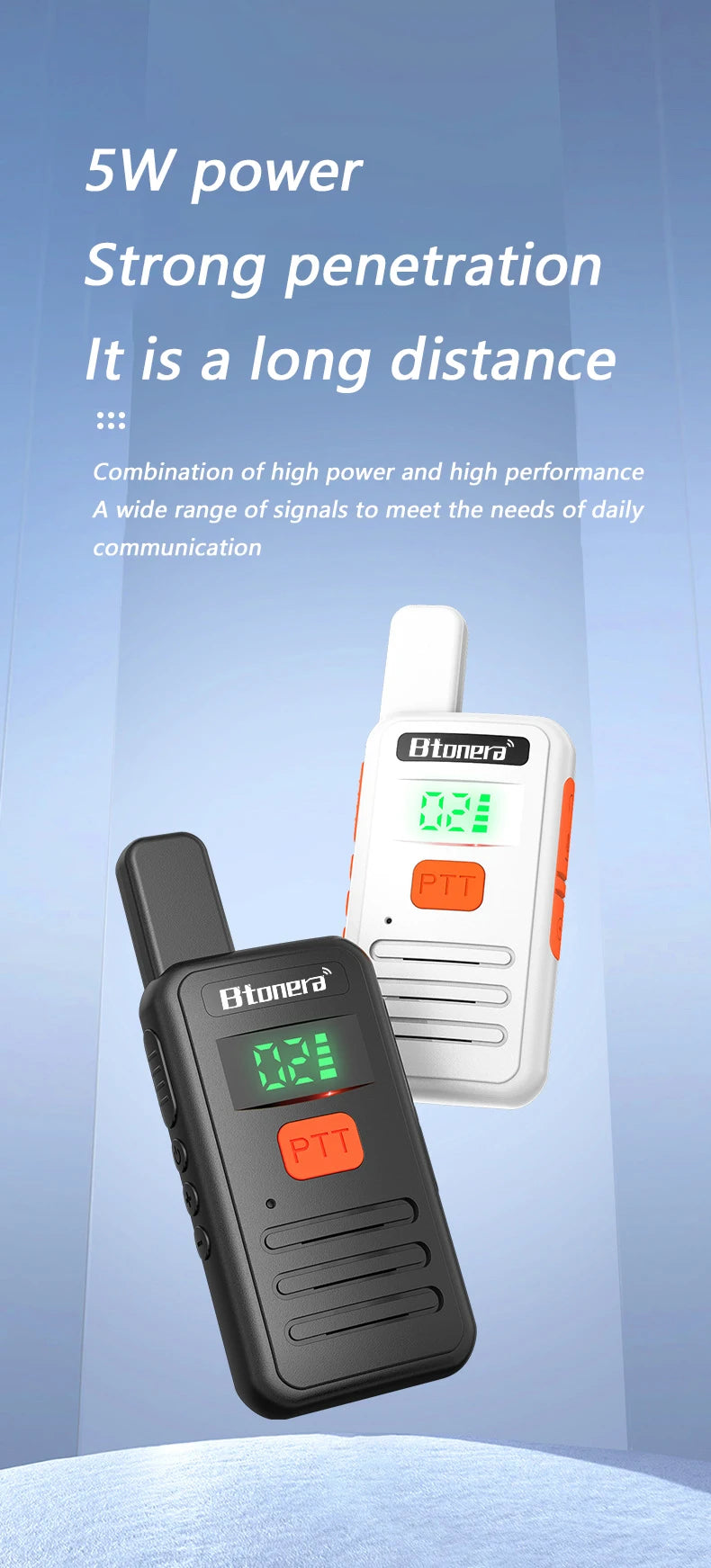 Btonera T1 Mini Walkie Talkie pmr 446 Profesional Walkie Talkies Largo Alcance mini Radio Wolkie Tokie Walkies de Largo Alcance