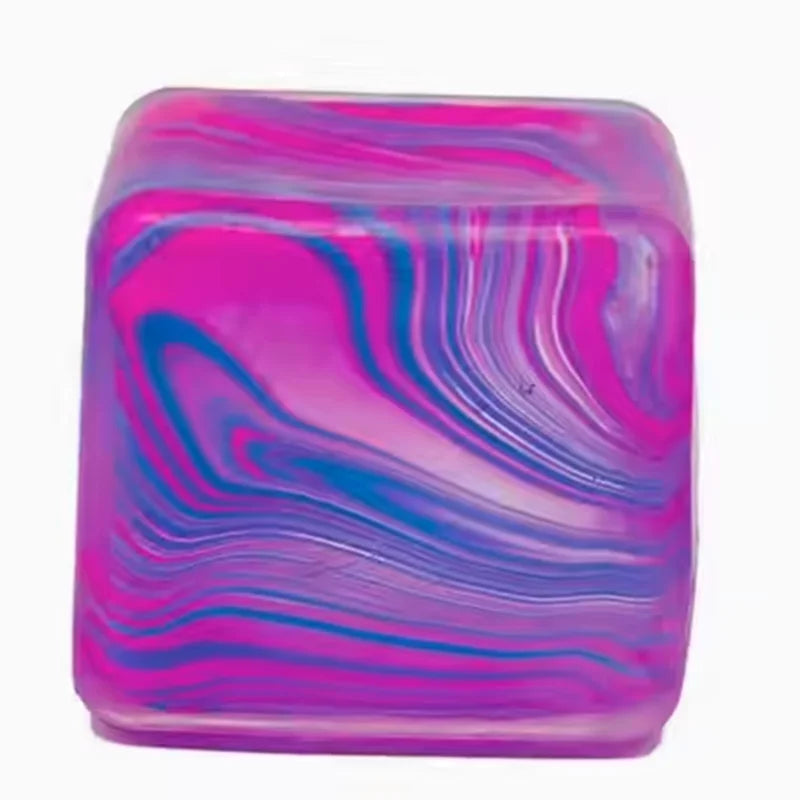 Sensory Stress Relief Cube | Squishy Fidget Toy for Kids & Adults — 4 Colors