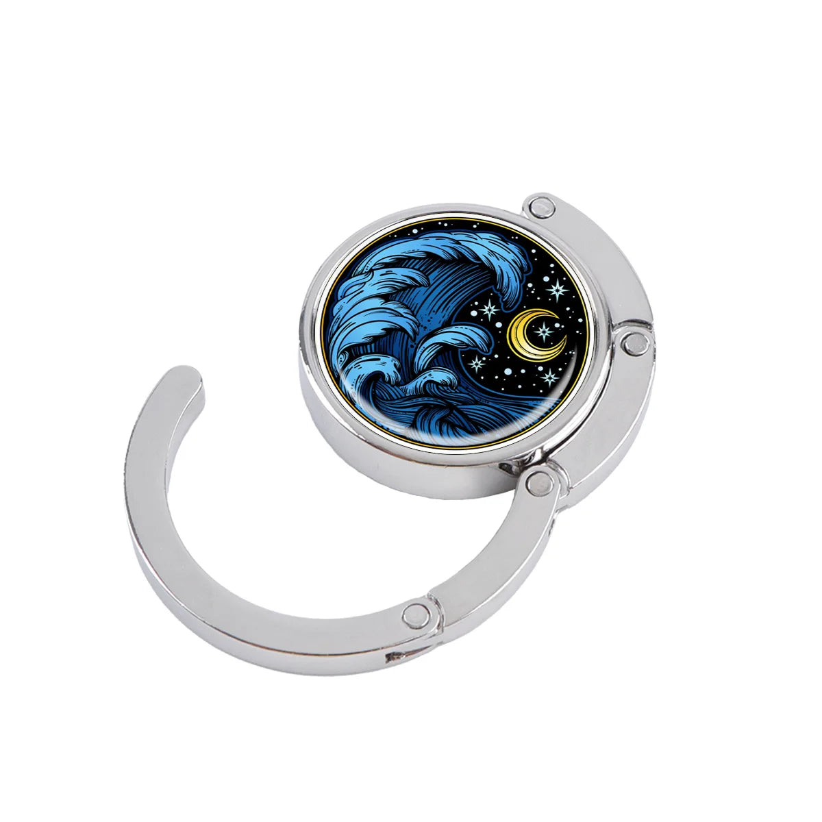 Van Gogh Art Folding Metal Purse Hanger & Table Bag Hook