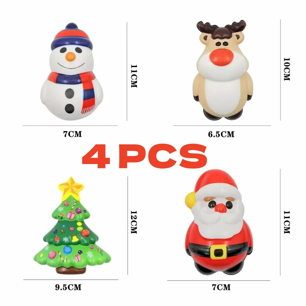 Christmas Squishy Toys – 4-Piece Set