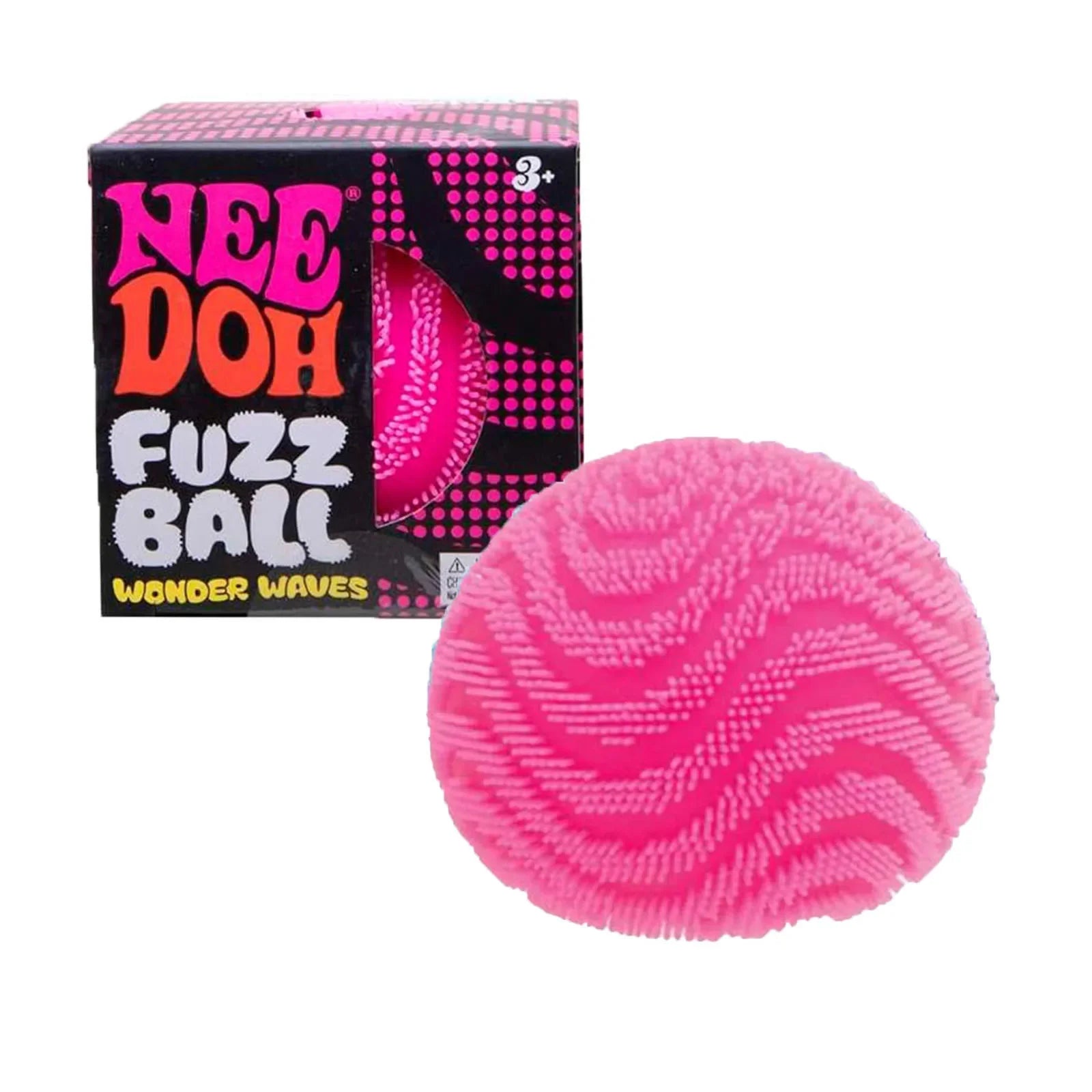 Schylling NeeDoh Fuzz Ball Wonder Waves | Textured Sensory Squeeze Toy | Stress Relief | Ages 12+