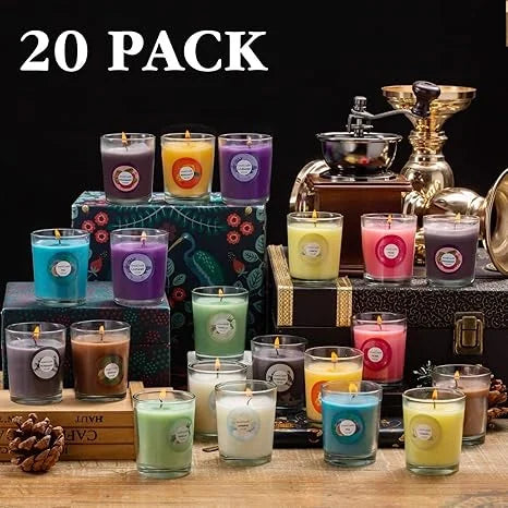 Scented Candle Gift Set, 20 Pieces