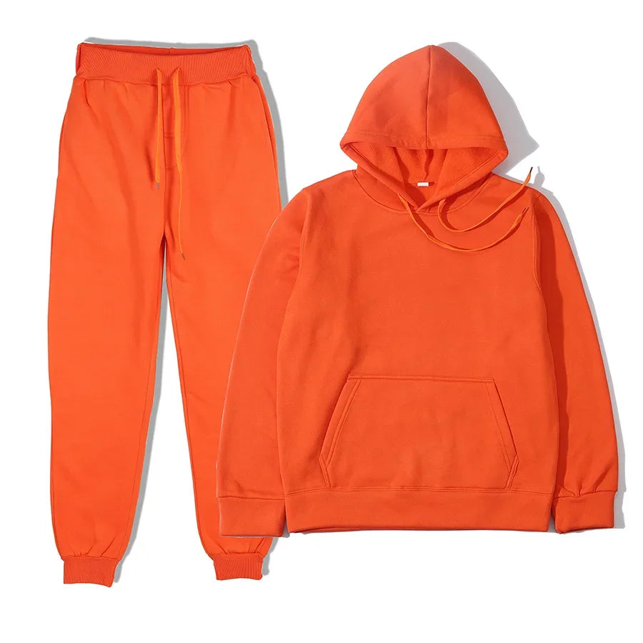 Men's Hoodie & Pants Sports Suit – Two-Piece Casual Running Set