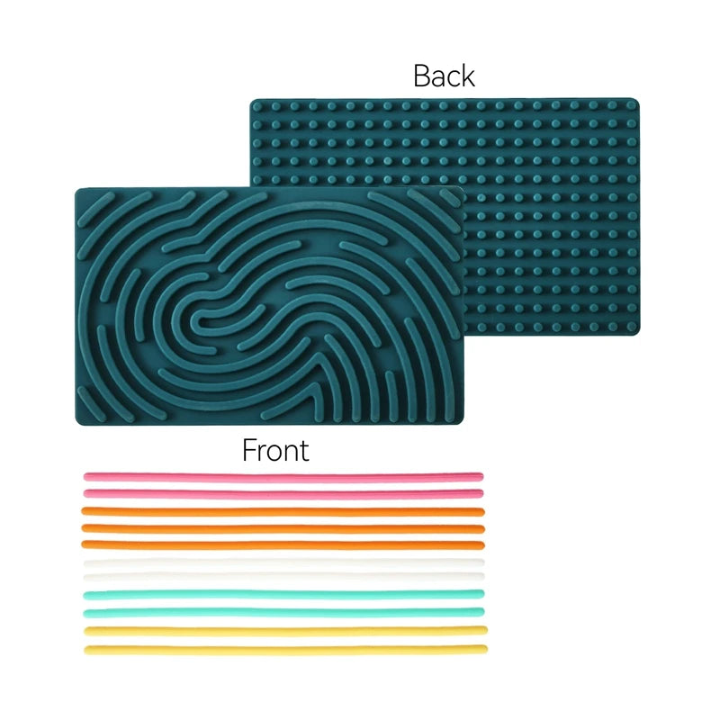 Montessori Sensory Activity Board | BPA Free Silicone Anxiety Relief Twistable Toy