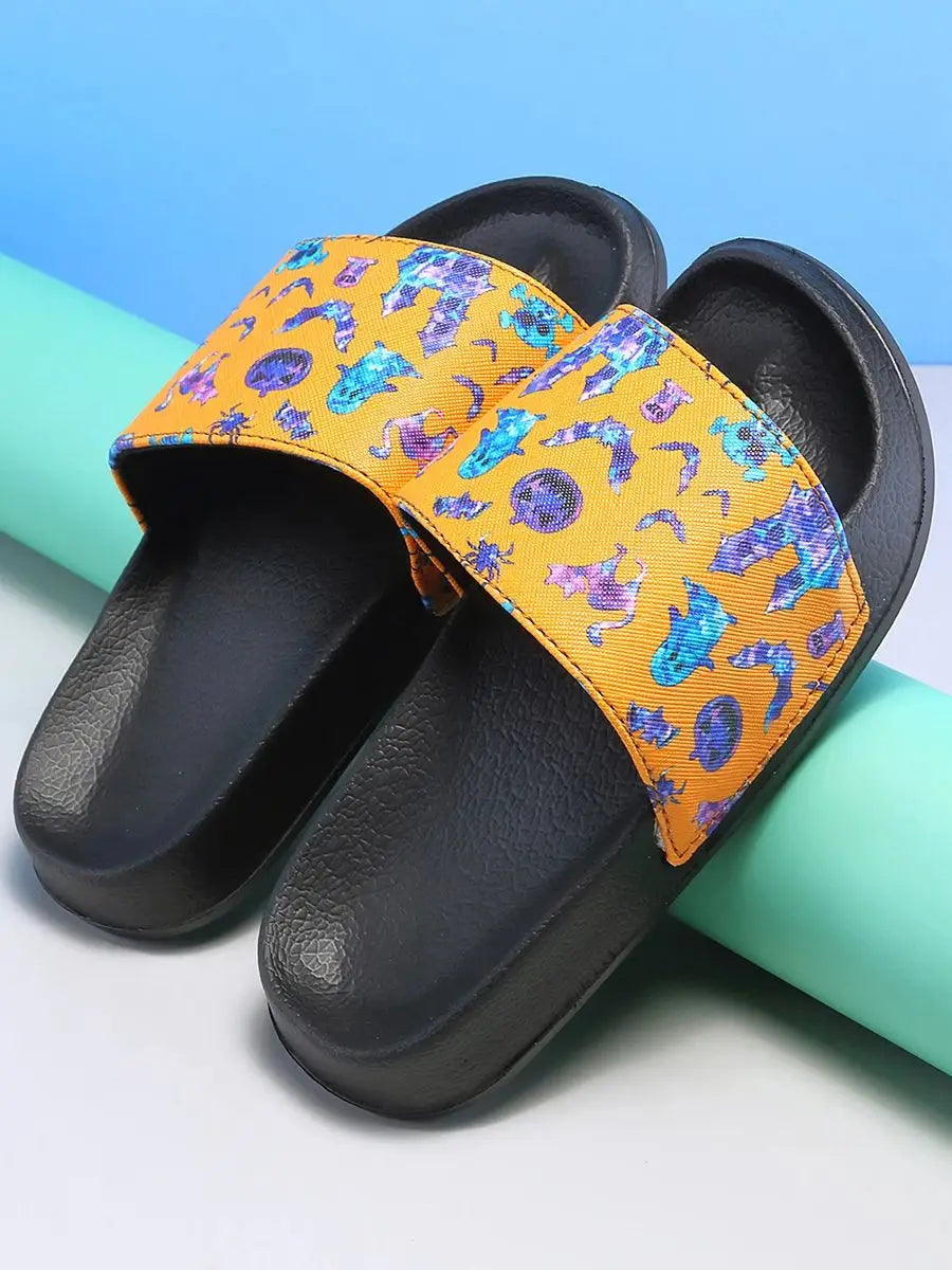 Kids' Cartoon PU Leather Sandal Slippers