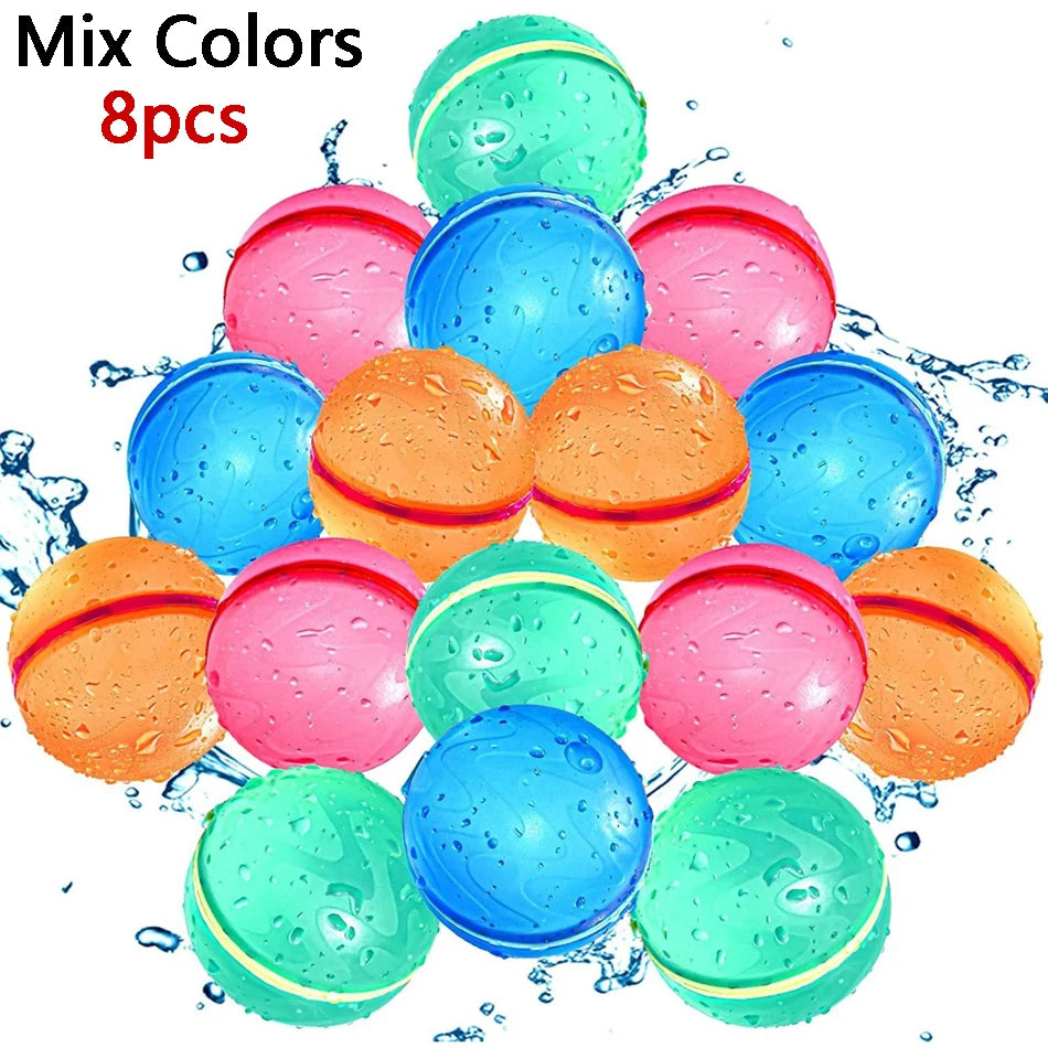 Reusable Self-Sealing Water Balloons | Quick Fill Splash Balls | Kids Outdoor Fun | 4–50 Pack