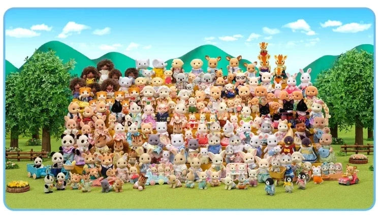 Sylvanian Families Anime Girl Figures Calico critters Furniture Chihuahua Figures Houes Accesorios Furniture   elephant twins