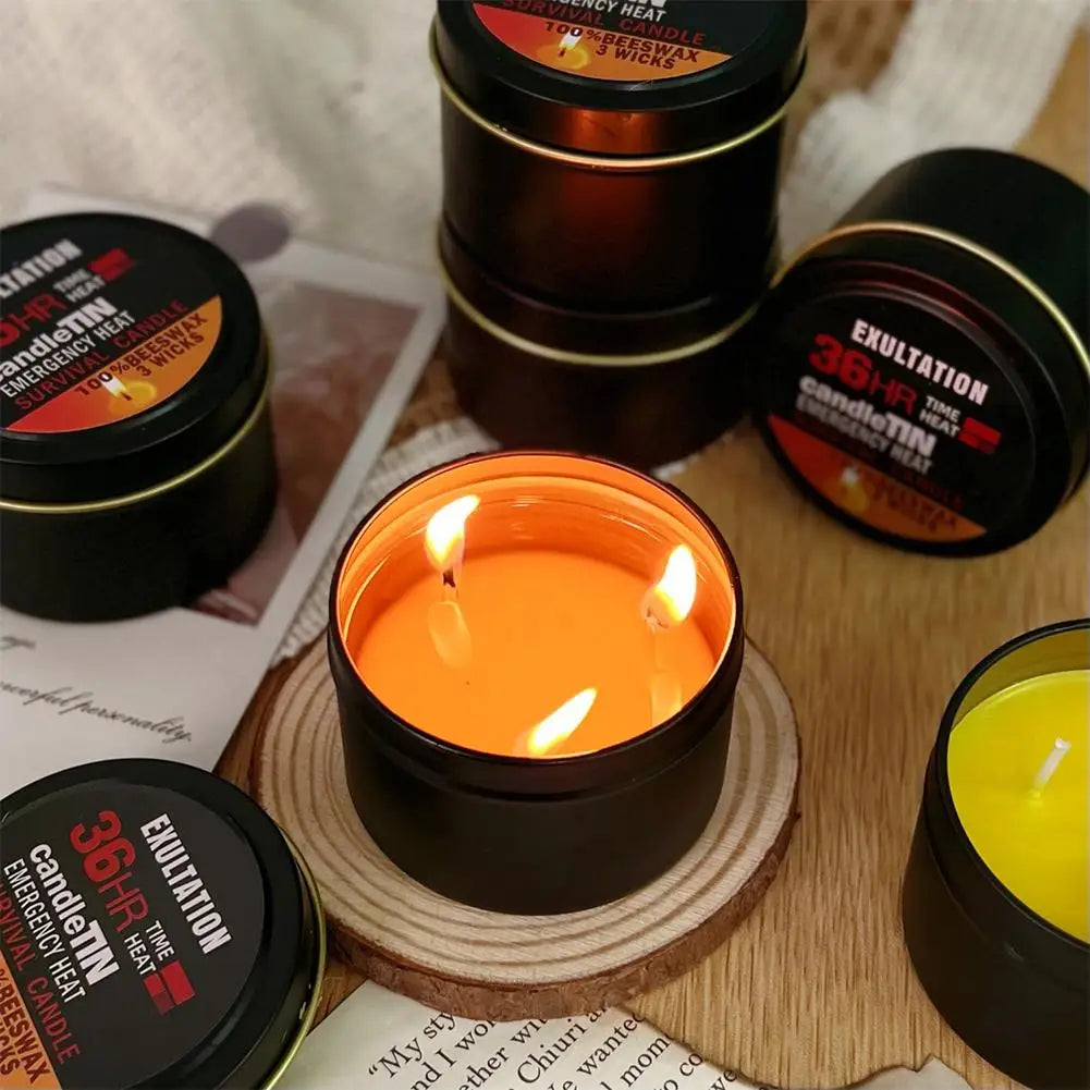 1/2/3pcs Emergency Candles 36 Hours For Party Decoration Religious Ceremonies Emergency Supplies No Electricity Lighting
