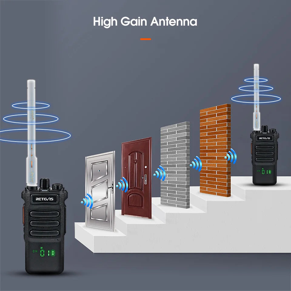 Retevis RT86 Walkie Talkie Professional Two Way Radio Long Range Walkie Talkie Communication radio for Outdoor Business