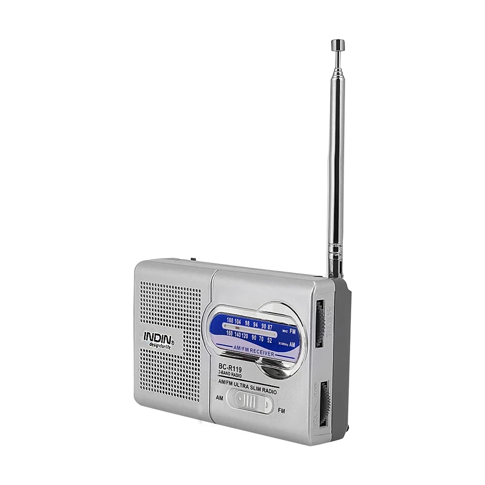 BC-R119 Radio AM FM Battery Operated Portable Radio Best Reception Longest Lasting For Emergency Hurricane Running Walking Home