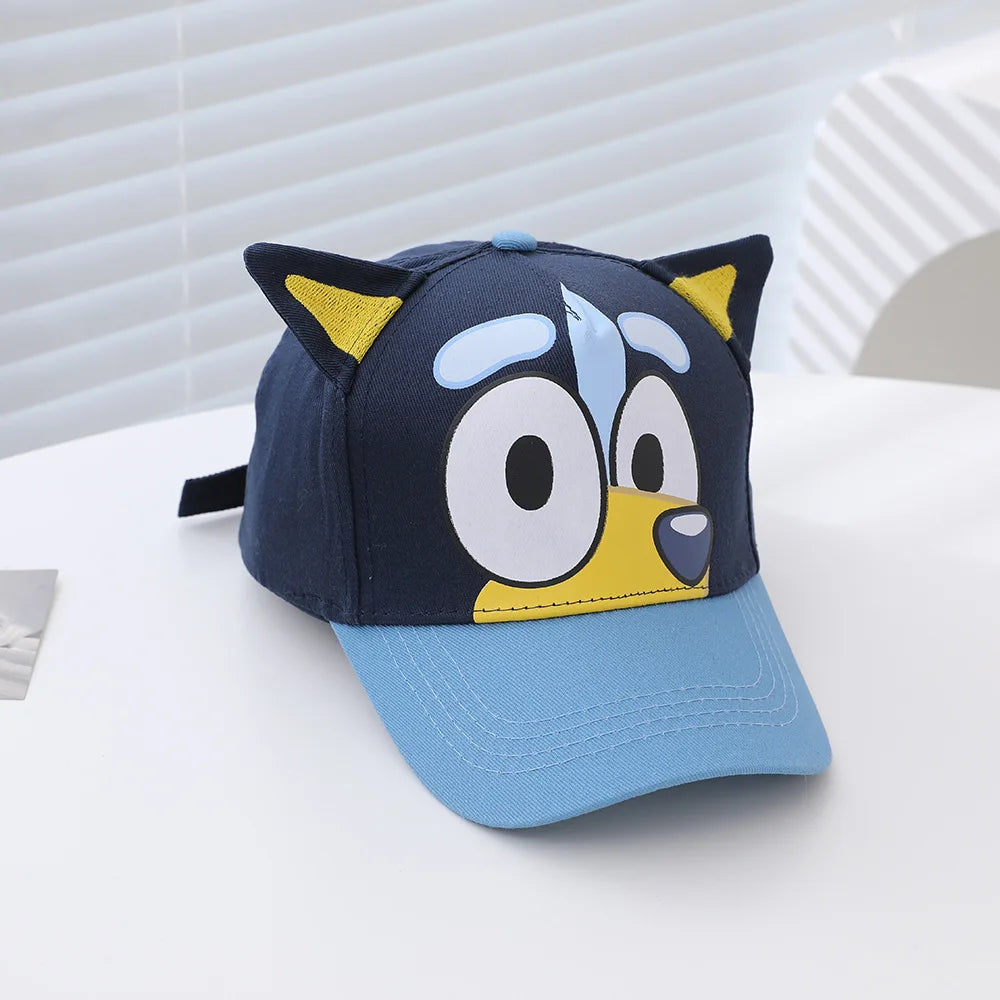 Bluey Kids Cap with Adjustable Velcro 100% Polyester Material Perfect for Spring/Summer Ideal Boy Hat for Sun Protection