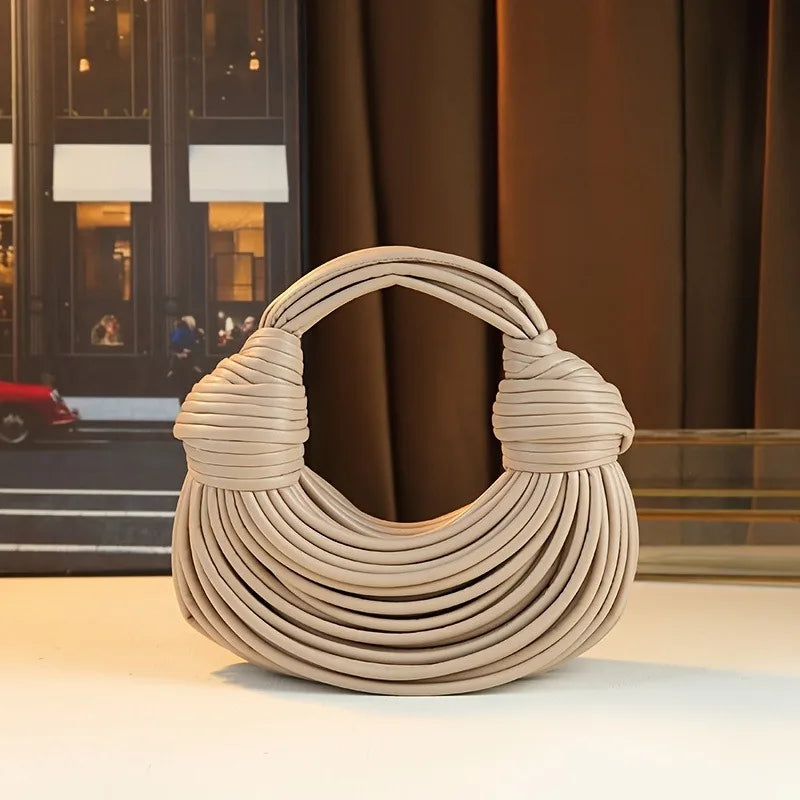 Women's Handwoven Rope Knotted Shoulder Bag