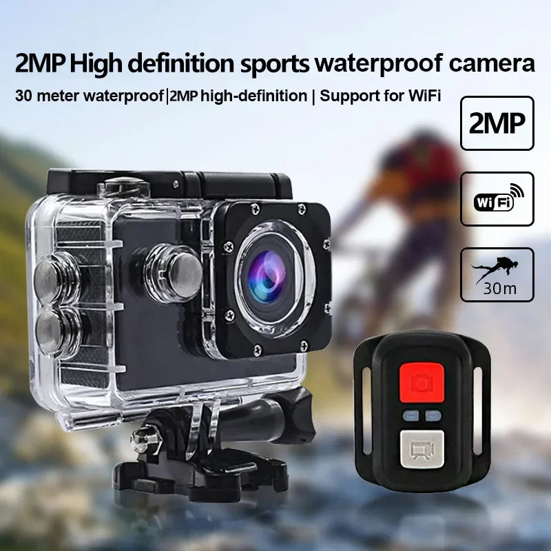 1080P Underwater Waterproof Sports Dv Multifunctional Outdoor Riding Locomotive Sports Camera Sports Camera Diving Camera