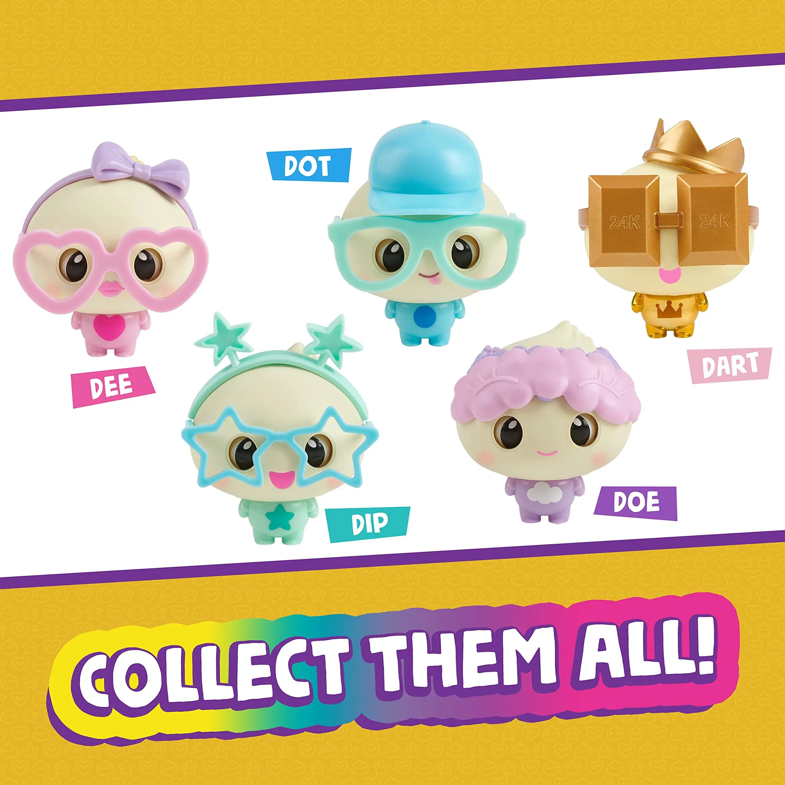 My Squishy Little Dumplings Interactive Doll Marshmallow Golden Cute Dumpling with Sound and Light Electronic Interactive Toys