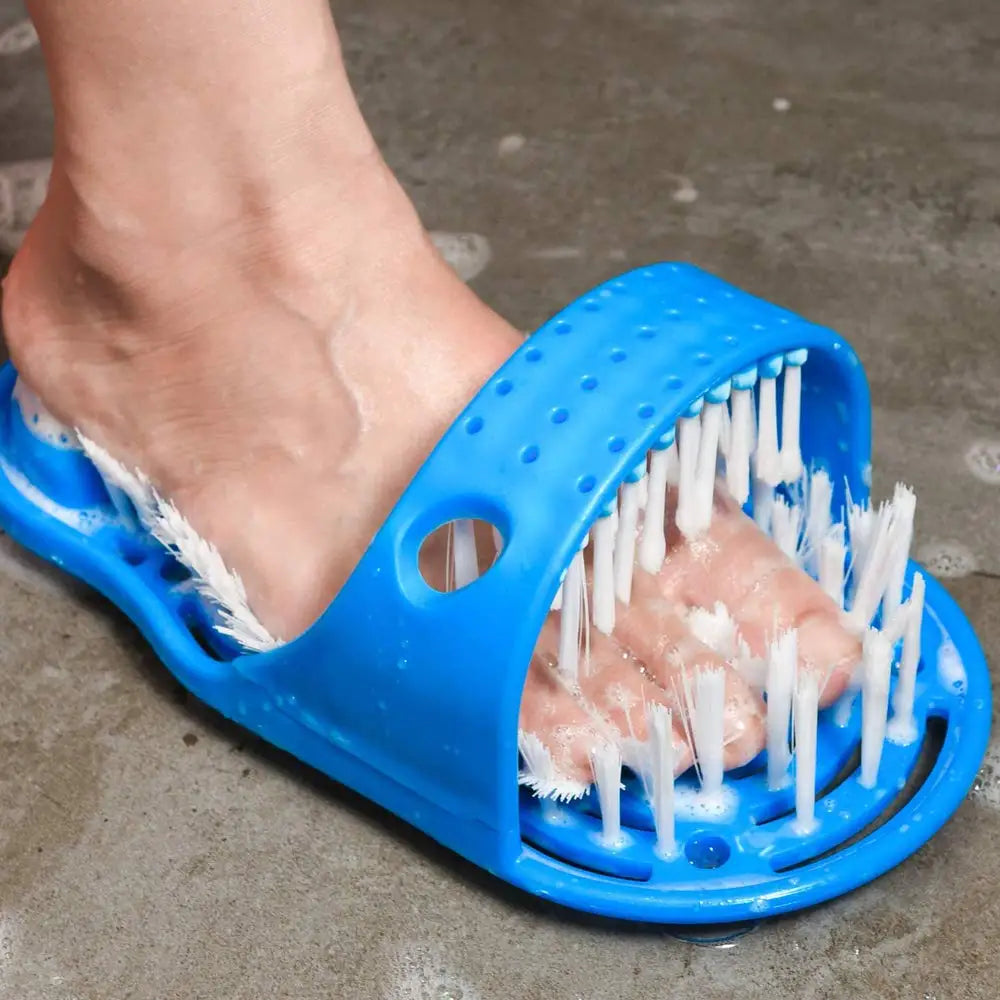 1-4pcs Shower Foot Cleaner Foot Washing Brush Remove Dead Skin With Suction Cup For Bathing Hotels Slippers Home Bathroom Tools