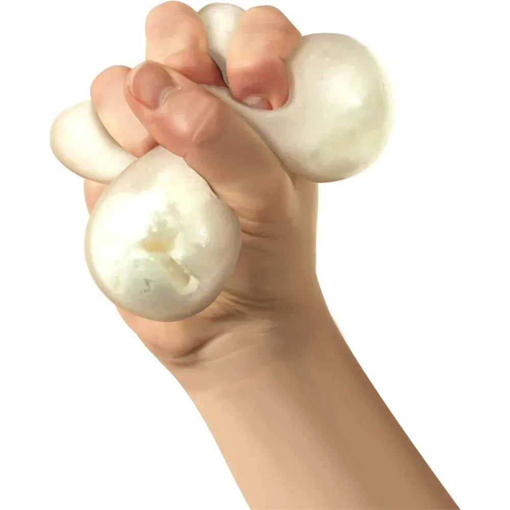 NeeDoh Snow Ball Crunch – Crunchy Sensory Squeeze Toy for Stress Relief, Adults & Teens