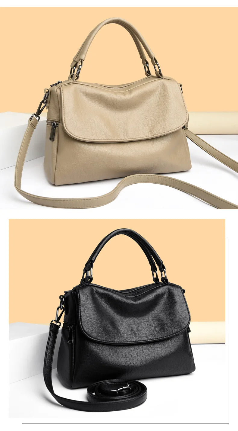 Women's Large Capacity Boston Bucket Bag