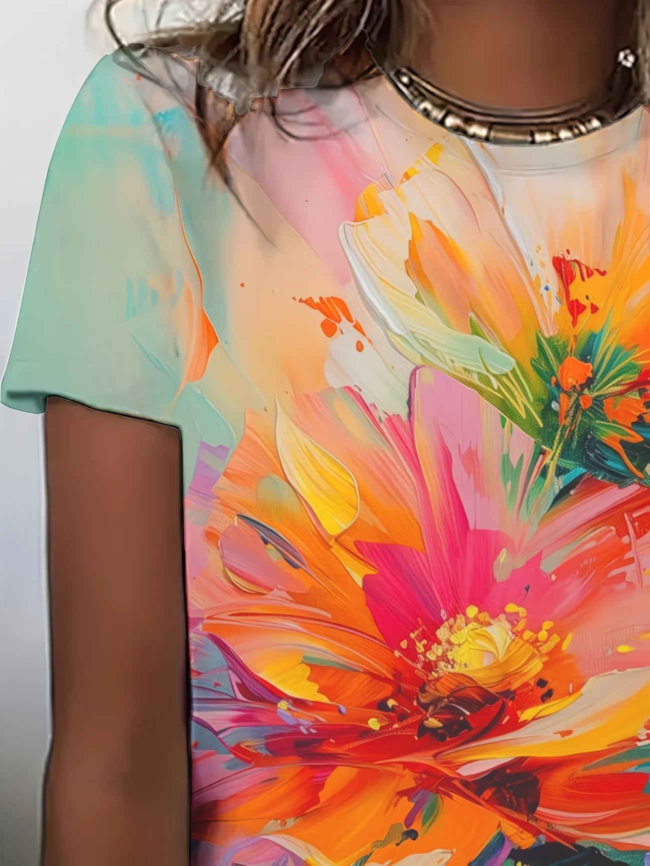Women's 3D Print Short Sleeve T-Shirt