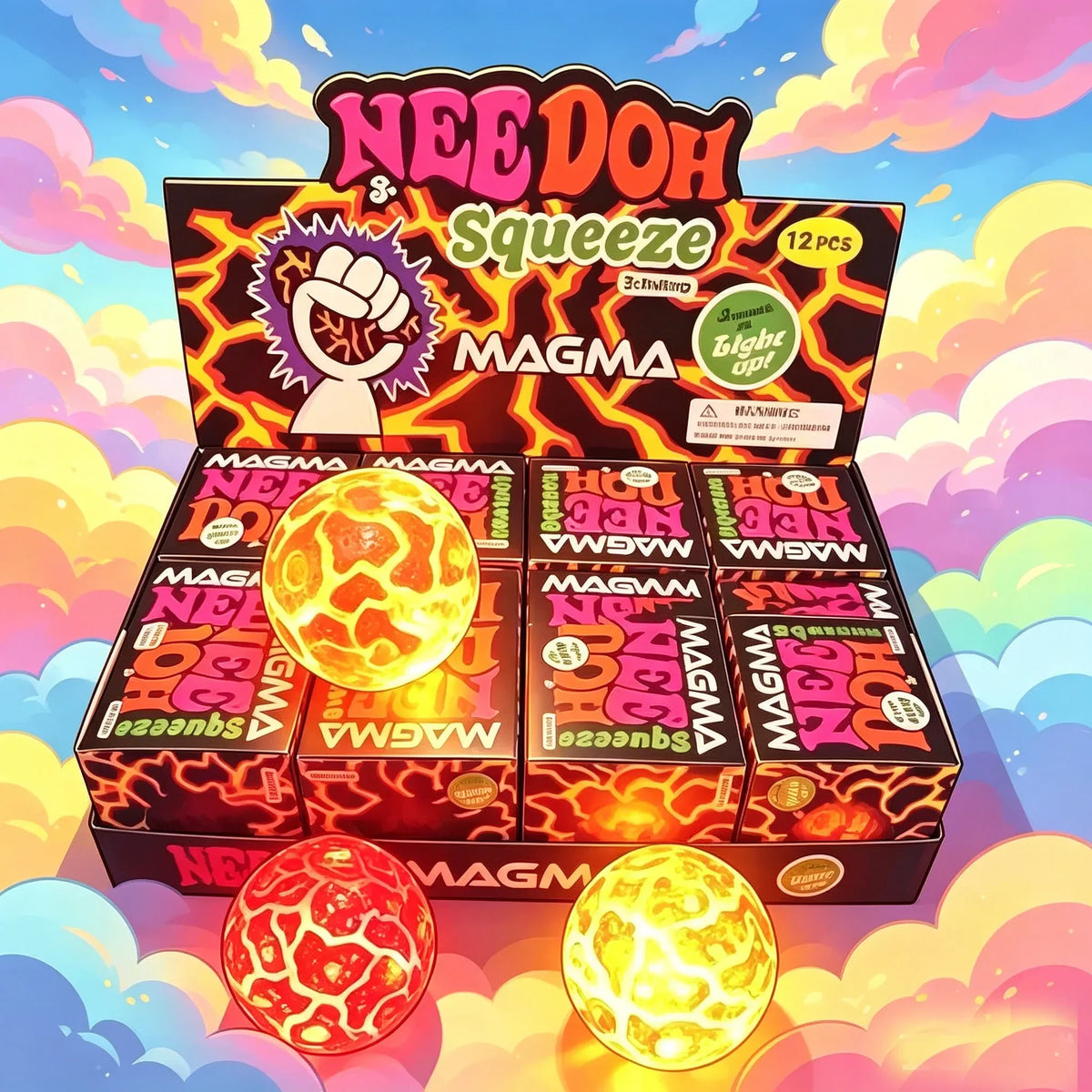 NeeDoh Meteorite Squishy Squeeze Balls