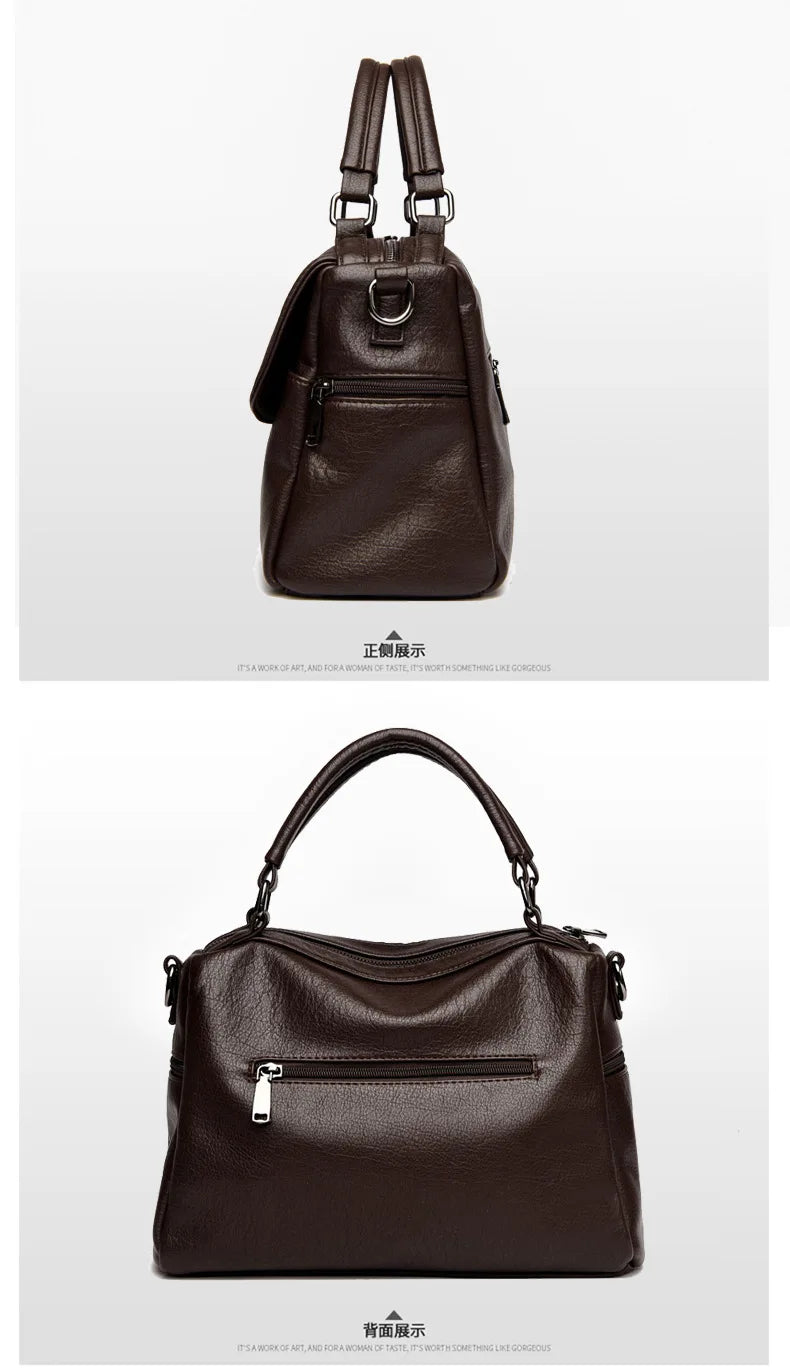 Women's Large Capacity Boston Bucket Bag