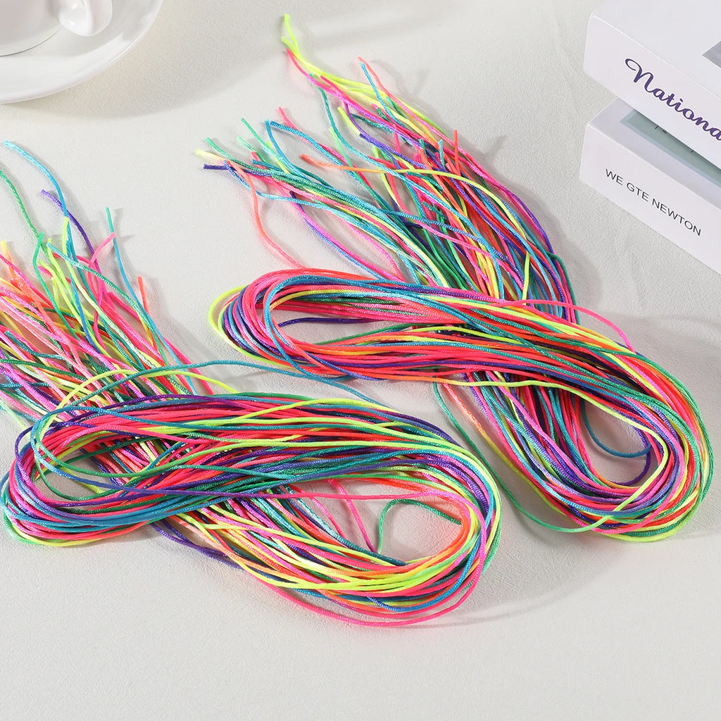 20Pcs Colorful Hair Braids Rope Strands 90cm for Girls African Braids DIY Ponytail Styling Hair Accessories for Girls