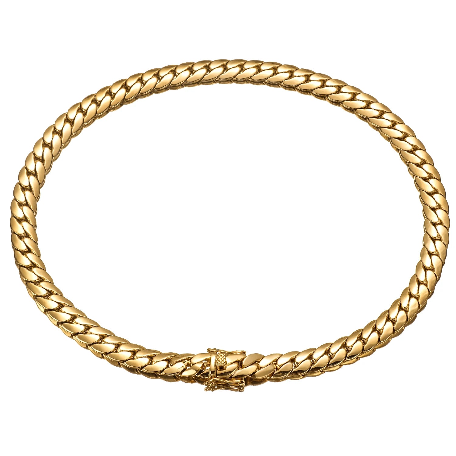 Cuban Link Chain Necklace For Men, Trendy Whip Chain Necklace