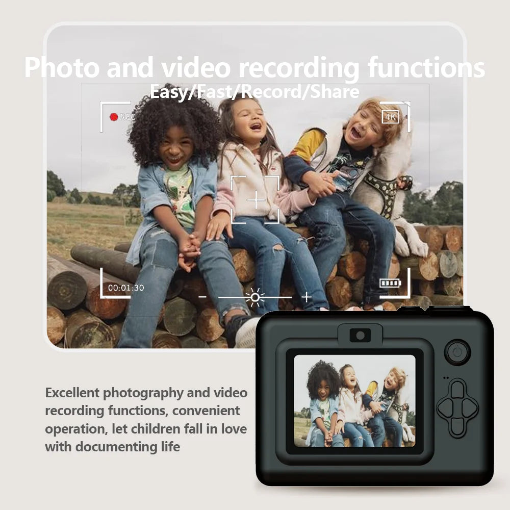 Kids Digital Camera With Instant Print Mini Printer 2.8inch Video Portable Thermal Instant Photo Print Kids Camera With Printer