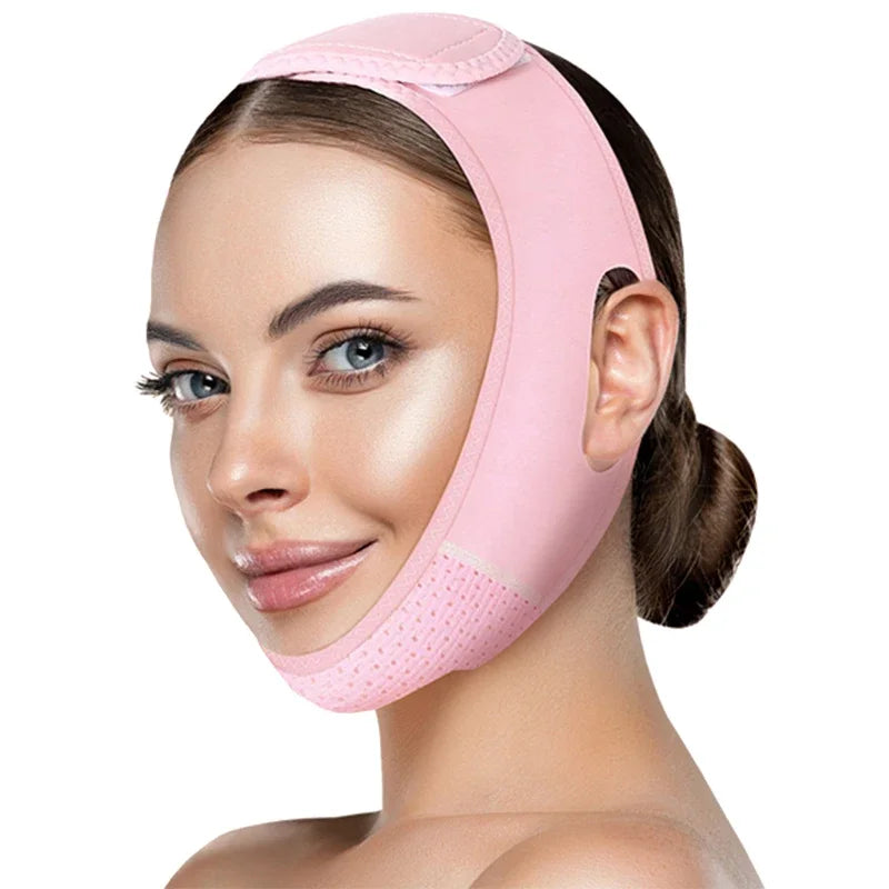 Reusable V Shaped Facial Strap Comfort Skin Care Belt Home Daily Face Support Beauty Accessory