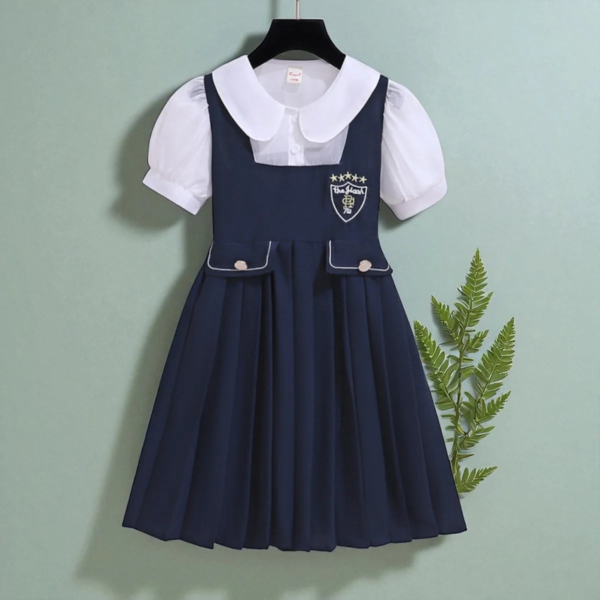 Toddlers Dresses For Girls Children's Dress Summer Cotton Kids School Costumes Short Sleeve Baby  4 5 6 8 9 10 12 Years