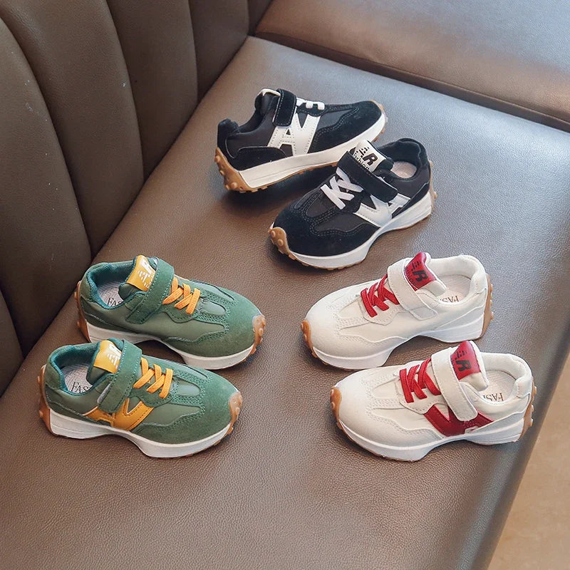 Kids' Unisex PU Leather Basketball Sports Sneakers