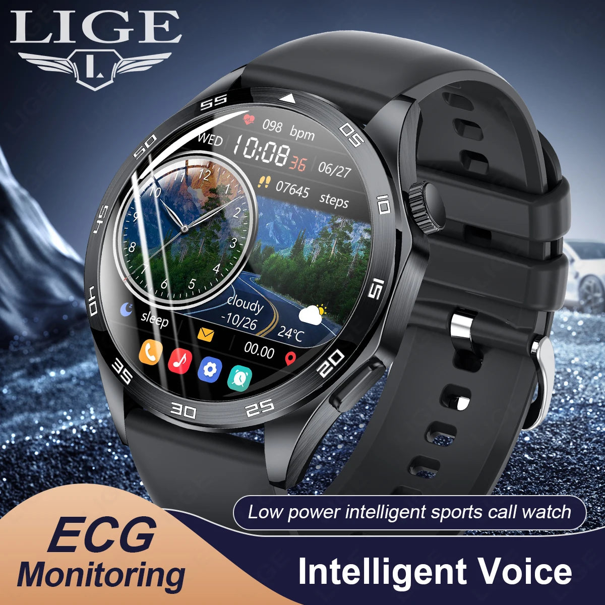 2026 Men New Smartwatch Bluetooth Call Waterproof Sports Fitness Smart Watches ECG Heart Rate Monitoring Health Smart Bracelets