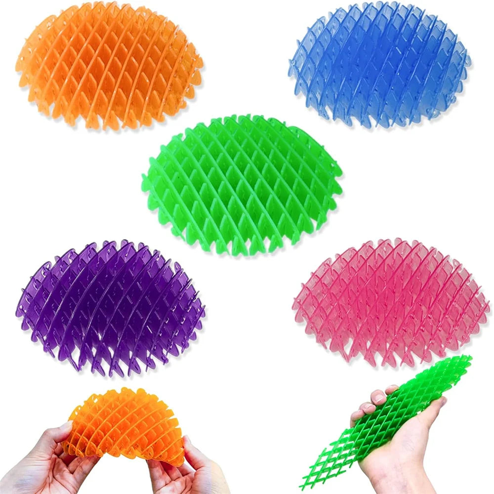 Fidget Worm Toy Elastic Slug Sensory Toy for Kids & Adults Funny Pocket Fidget Toys Stress Relief Birthday Classroom Gift